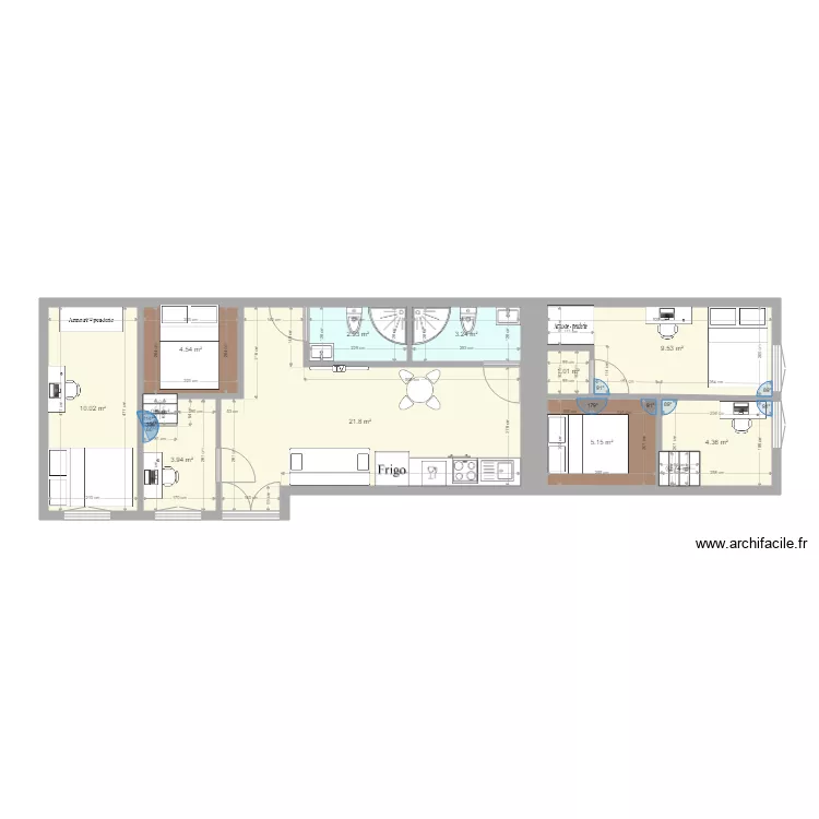 kiraly AMENAGEMENT. Plan de 