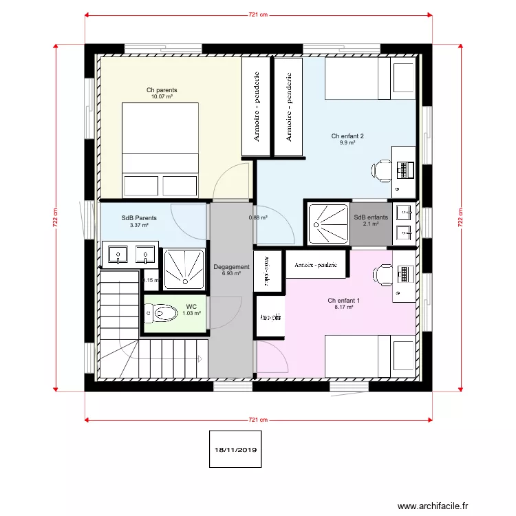 Cost2 Etage V3. Plan de 
