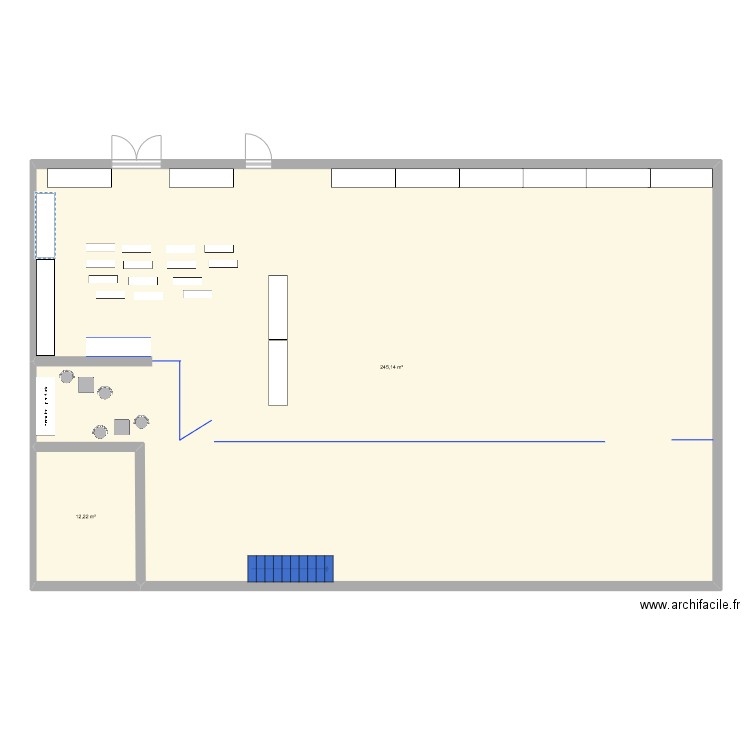 libre service . Plan de 0 pièce et 0 m2