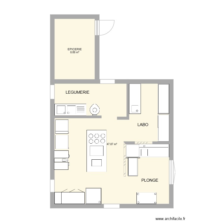 FERME AUBERGE BASE V1. Plan de 0 pièce et 0 m2