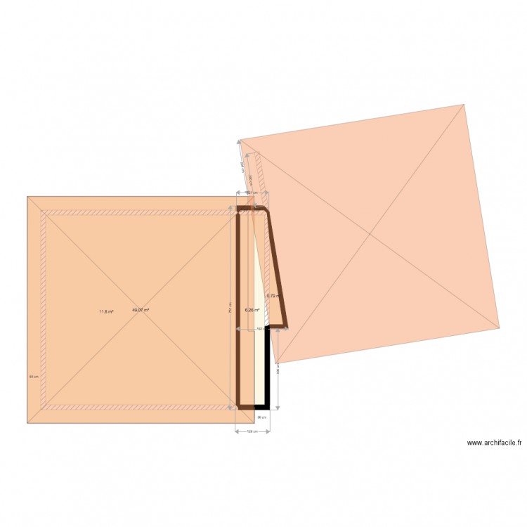 toit3. Plan de 0 pièce et 0 m2