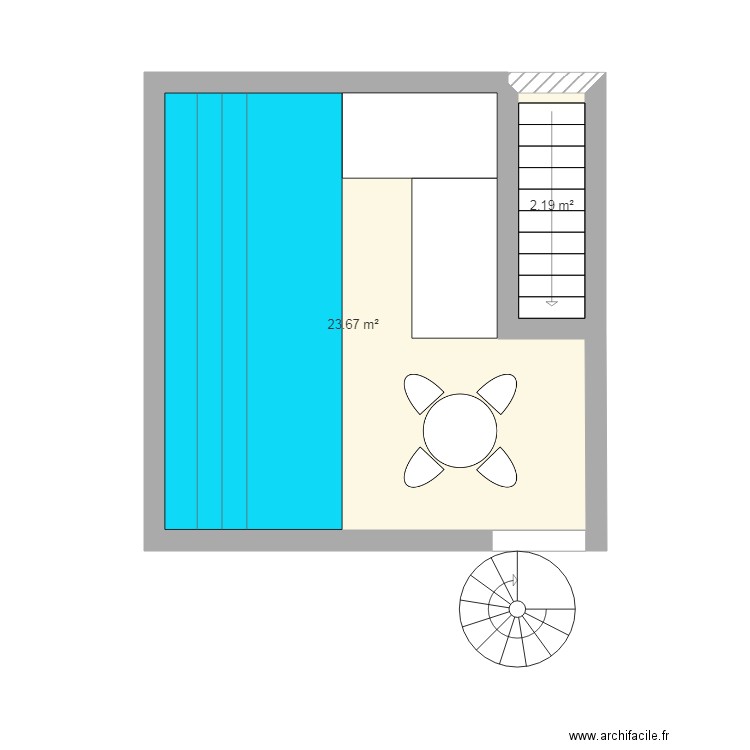 TOITPISCINE. Plan de 0 pièce et 0 m2