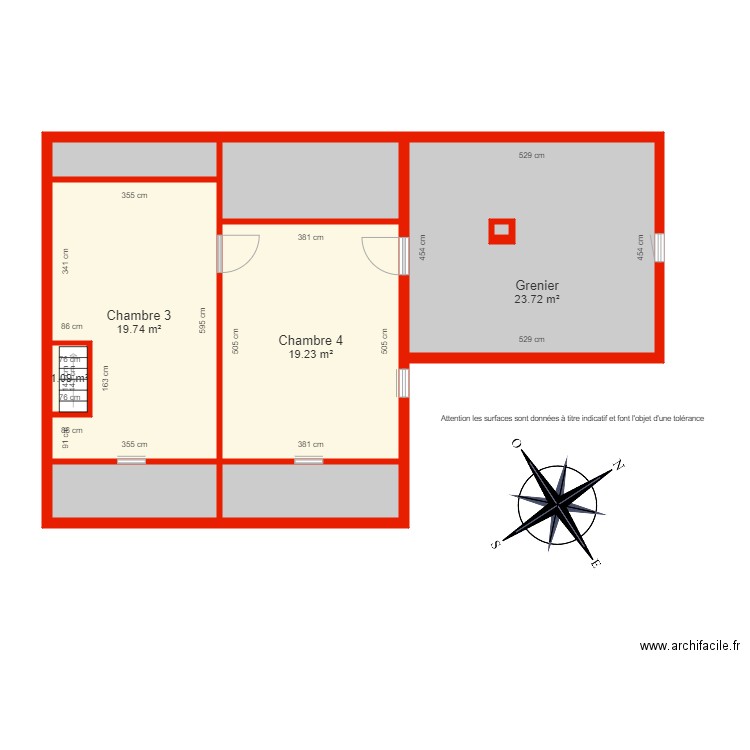 BI 6165 étage côté. Plan de 0 pièce et 0 m2