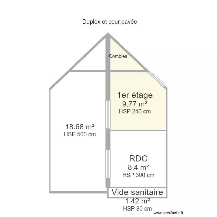 Duplex. Plan de 