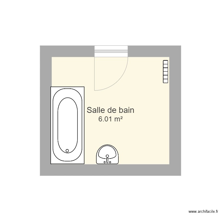 plan salle de bain avant. Plan de 0 pièce et 0 m2