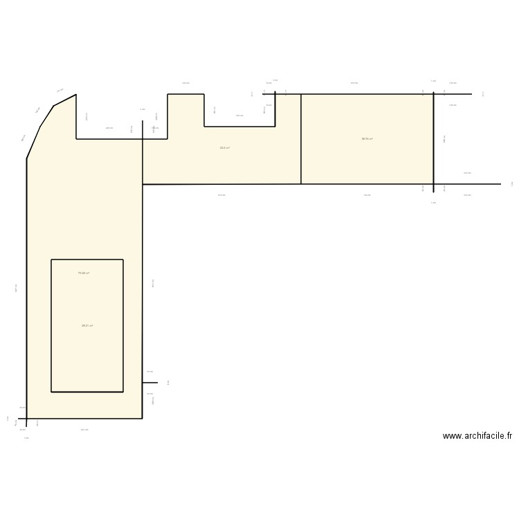 Ordines Los Masos. Plan de 4 pièces et 203 m2