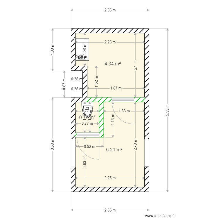 BUANDERIE . Plan de 0 pièce et 0 m2