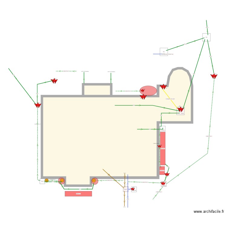 PAILLIES ARNAS. Plan de 0 pièce et 0 m2