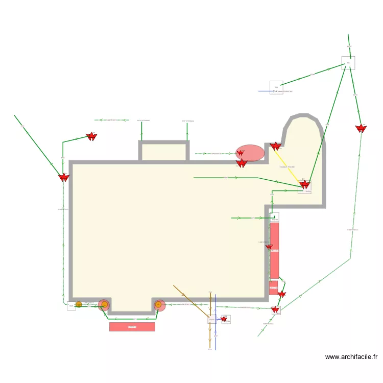 PAILLIES ARNAS. Plan de 