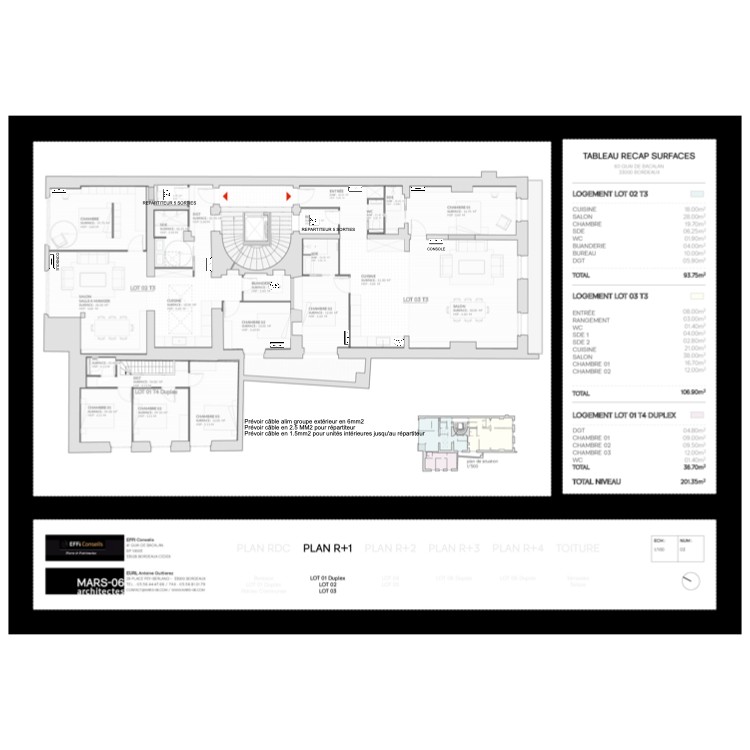 bacalan r+1 08/06/22. Plan de 0 pièce et 0 m2