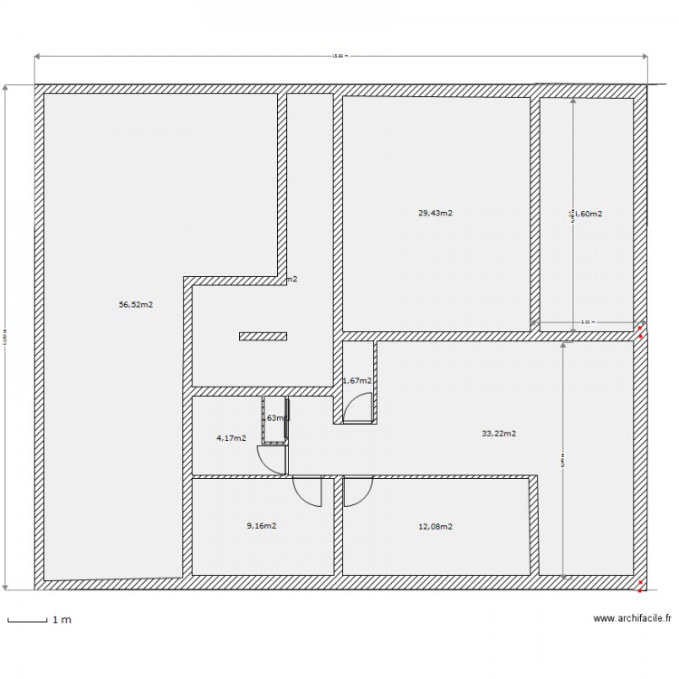 rdcappart. Plan de 0 pièce et 0 m2