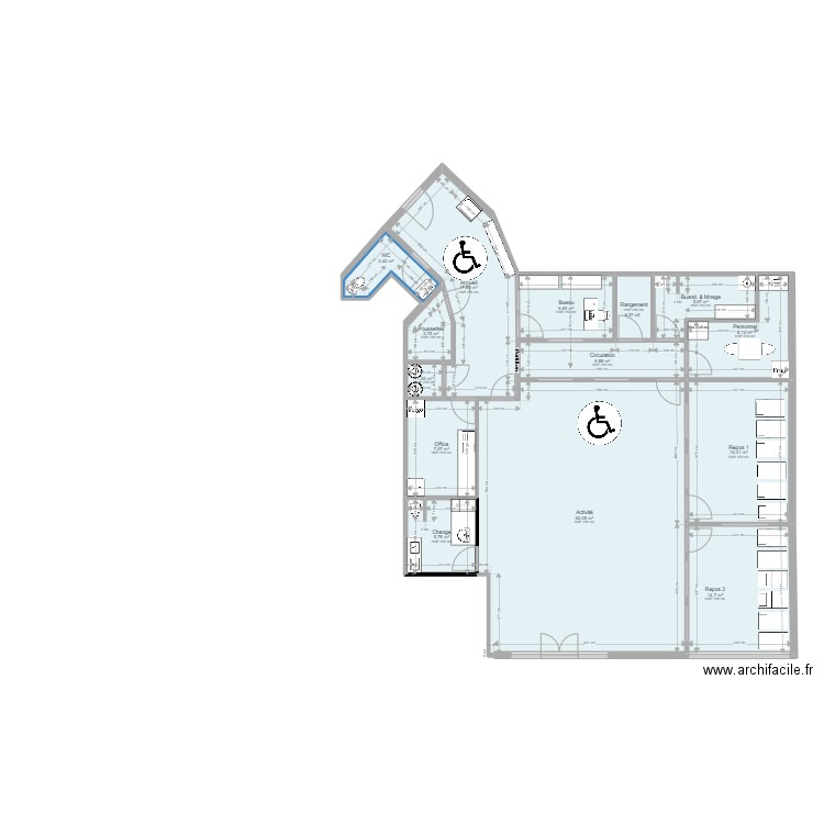 Bagneux Egalité 2 PROJET VPST 11052022. Plan de 14 pièces et 162 m2