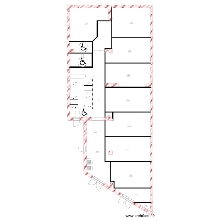 FOND DE PLAN MARSEILLE 3 - 9 lab. Plan de 17 pièces et 319 m2