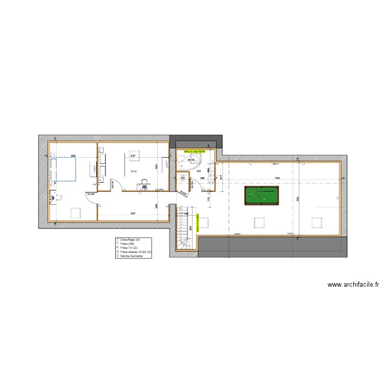 Prise Comble. Plan de 0 pièce et 0 m2