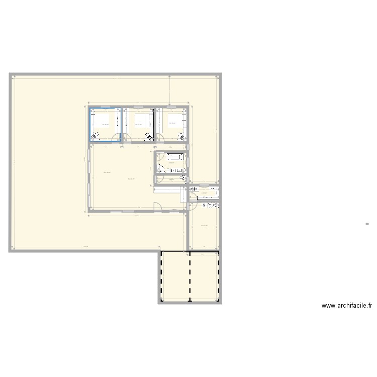 Maison ST THIB modifiée. Plan de 9 pièces et 371 m2