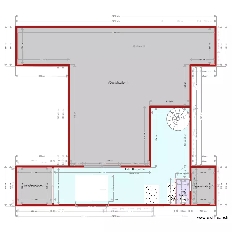 Maison Habitation ST CLAIR 3 D&eacute;finitif Meubl&eacute; 4. Plan de 