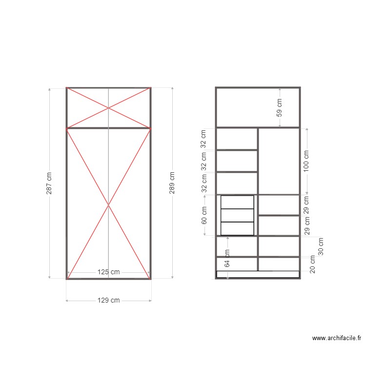 verneret placard enfant. Plan de 0 pièce et 0 m2