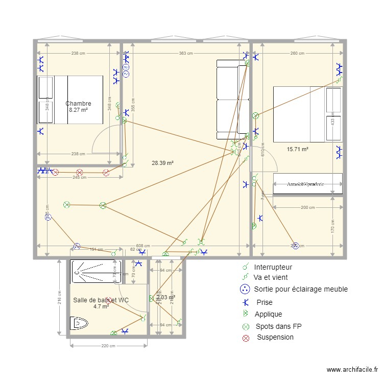 Plan proposé elec. Plan de 0 pièce et 0 m2