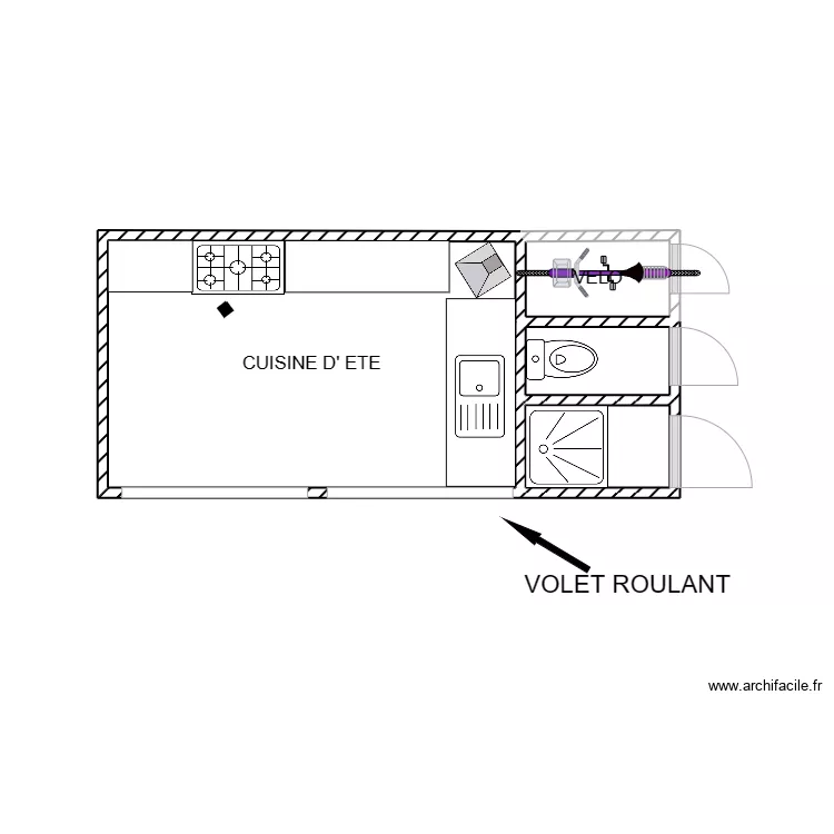PLAN CUISINE D'ETE. Plan de 