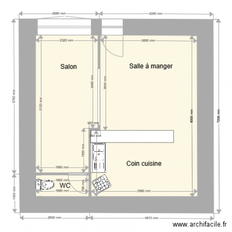 maison. Plan de 0 pièce et 0 m2