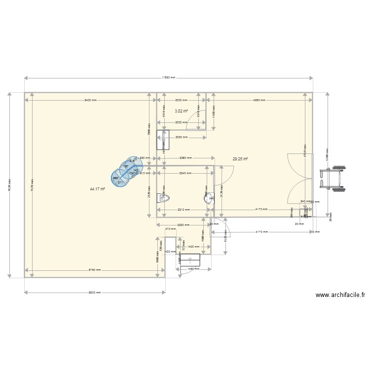 chez moi. Plan de 0 pièce et 0 m2