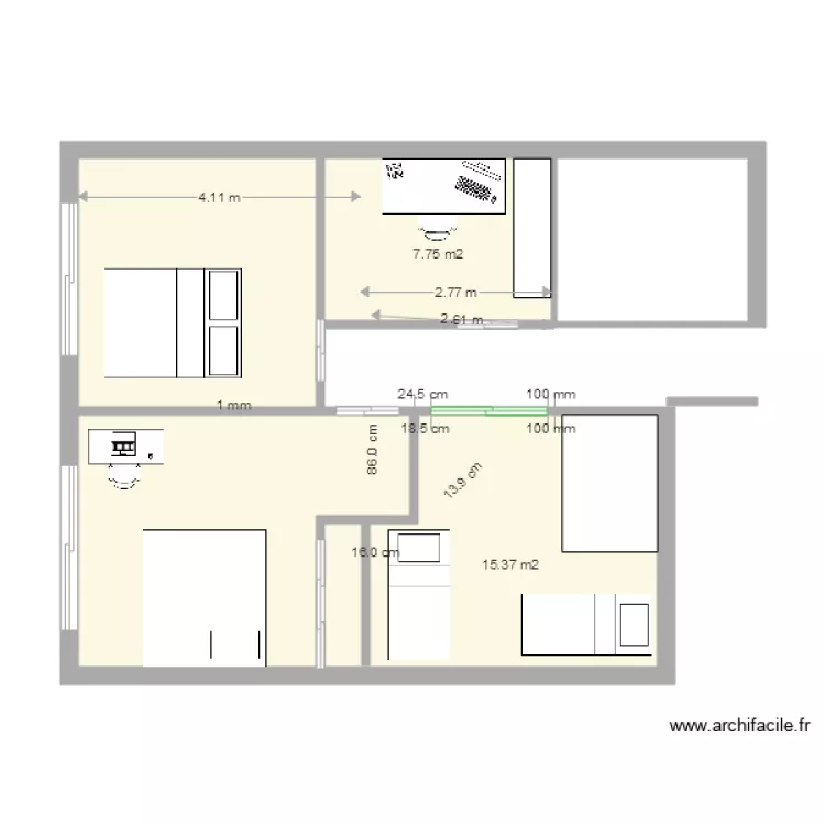 bas du lancon retravaillé. Plan de bas du lancon retravaillé. Plan de