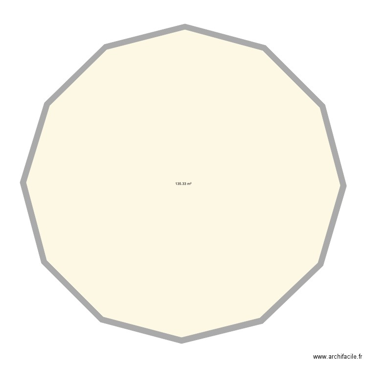 dodecagone. Plan de 0 pièce et 0 m2