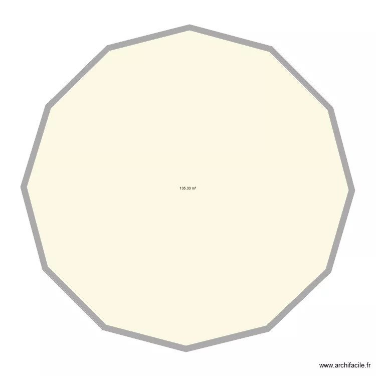 dodecagone. Plan de 