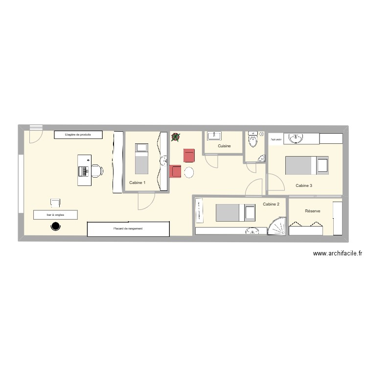 Institut . Plan de 0 pièce et 0 m2