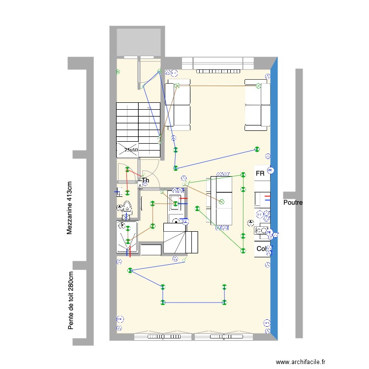 Tabellion 3e étage Eau Elec. Plan de 0 pièce et 0 m2