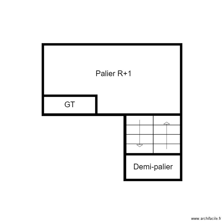 36 PALIER R1. Plan de 0 pièce et 0 m2