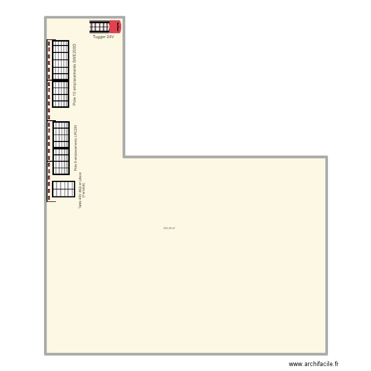 SDC SCHENKER METZ. Plan de 1 pièce et 225 m2