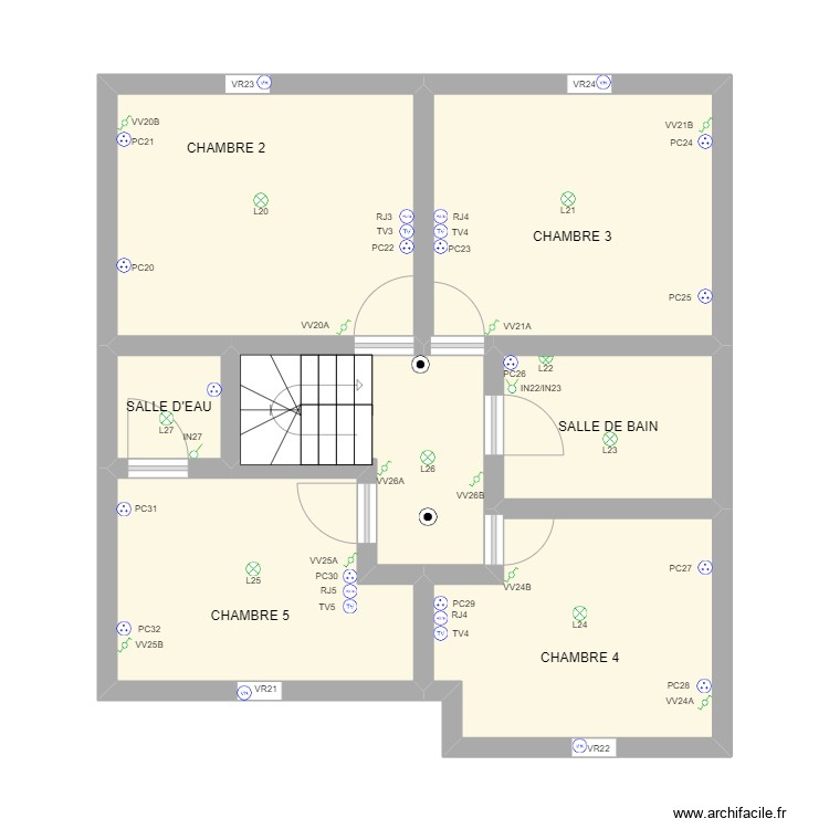 CAEN 1 ETAGE. Plan de 0 pièce et 0 m2