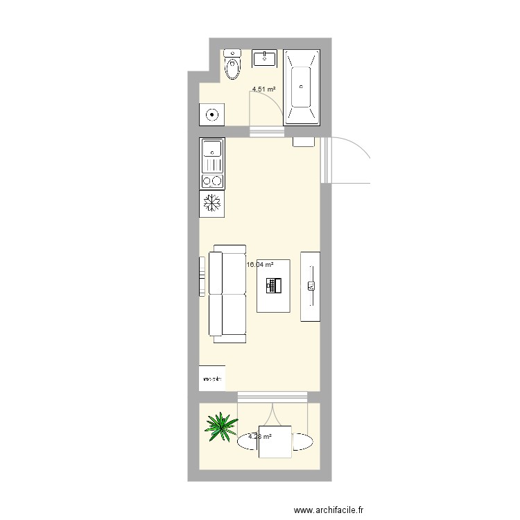 Appartement Sarah2. Plan de 0 pièce et 0 m2