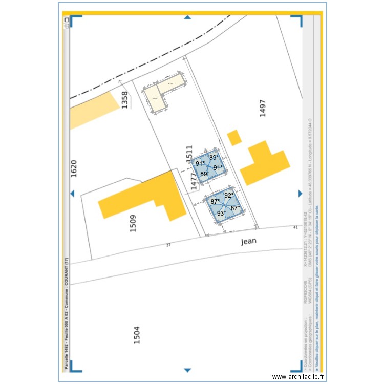 COURANT 5. Plan de 4 pièces et 324 m2