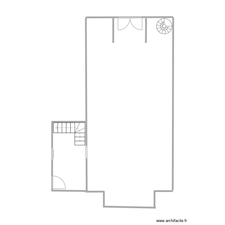 Esquisse chapelle de Notre dame des neiges. Plan de 