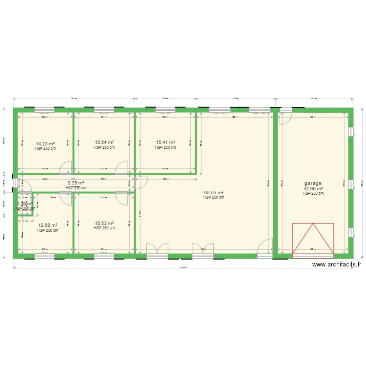 papou. Plan de 0 pièce et 0 m2