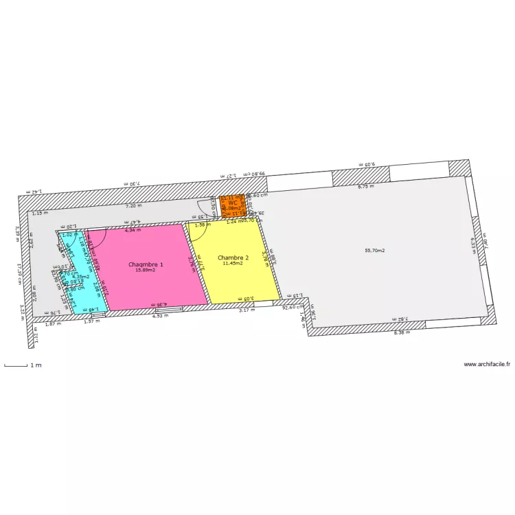 1er étage. Plan de 1er étage. Plan de