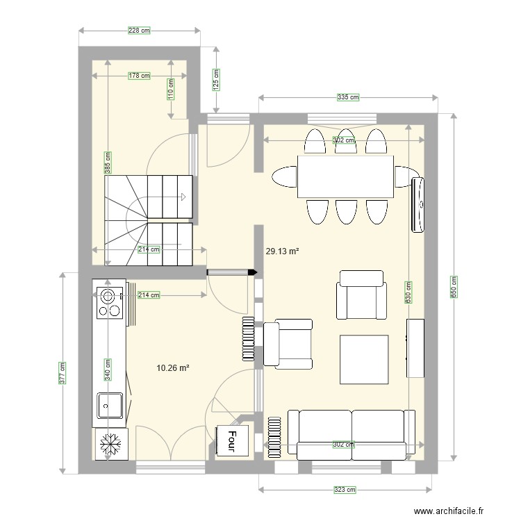 cuisine 3. Plan de 0 pièce et 0 m2