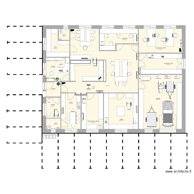 labo version 2. Plan de 0 pièce et 0 m2