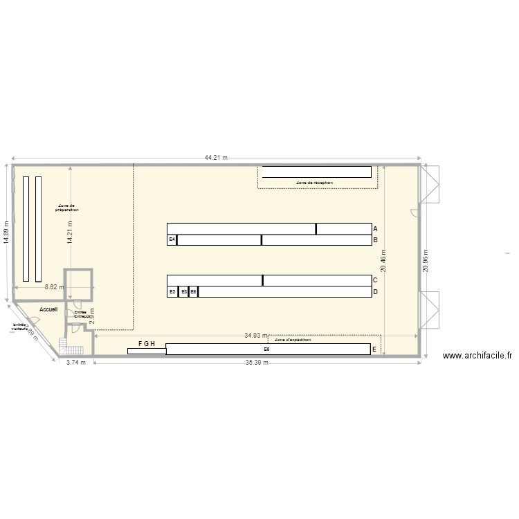 PLAN marquage au sol. Plan de 0 pièce et 0 m2