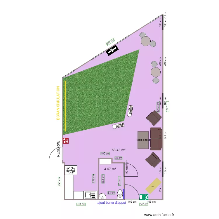 SCI HOLUSA APRES TRAVAUX. Plan de 