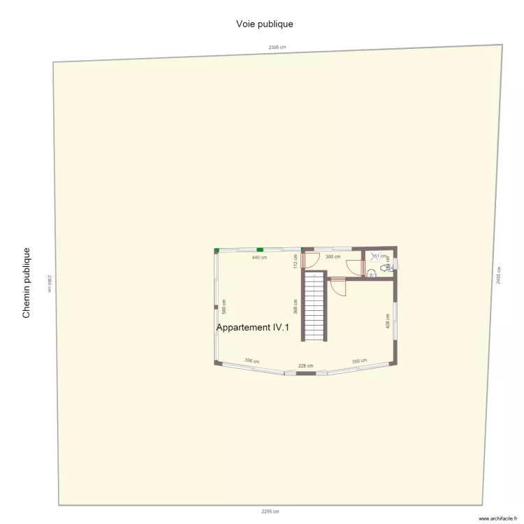 appartements INSS 3eme  etage. Plan de 