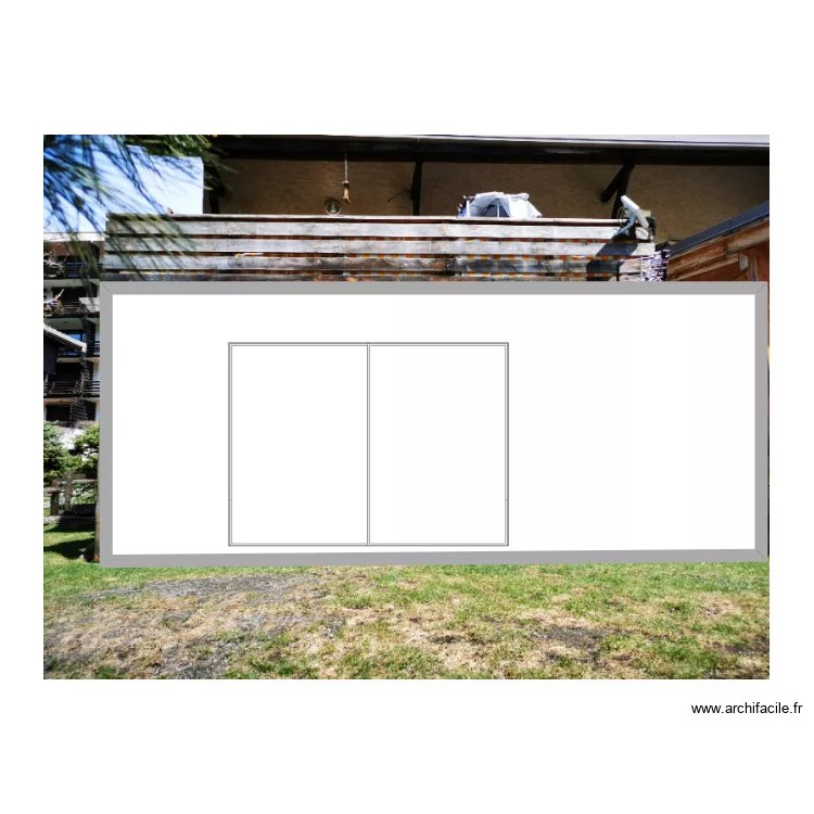 FACE APRES TRAVAUX. Plan de 