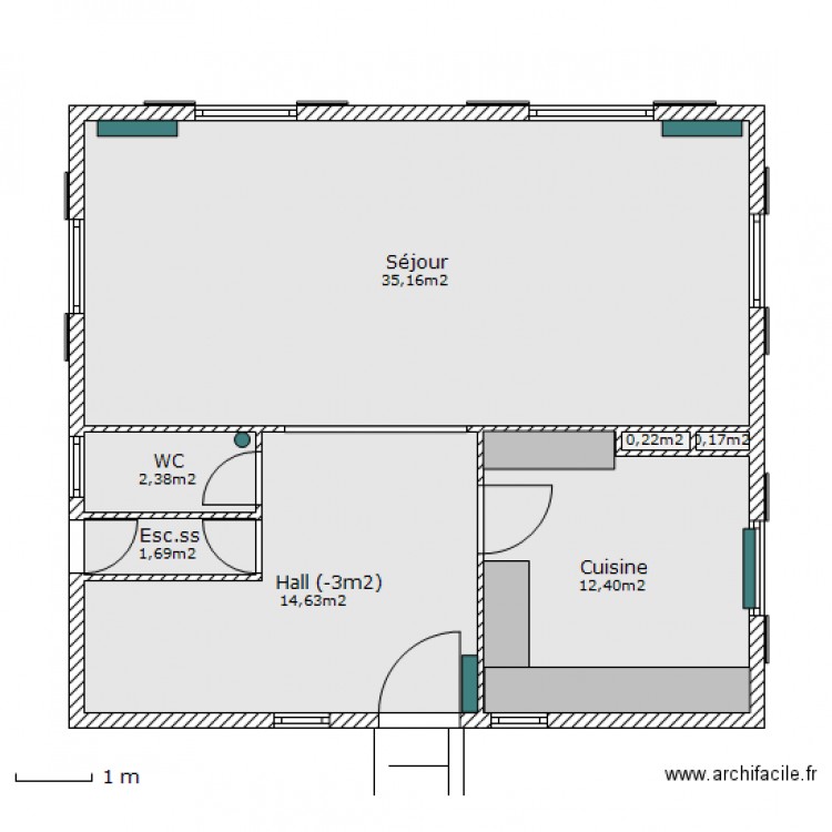 Rez_poele. Plan de 0 pièce et 0 m2