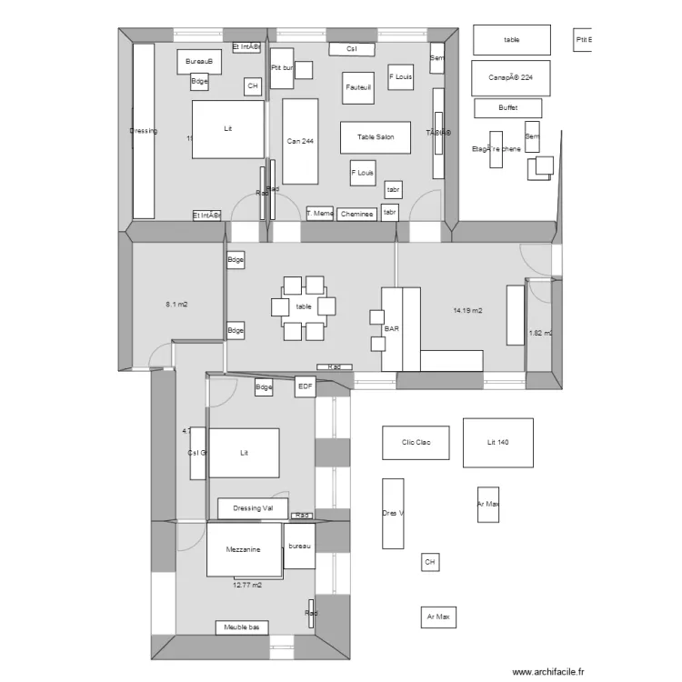 Notre appart 6 123. Plan de Notre appart 6 123. Plan de
