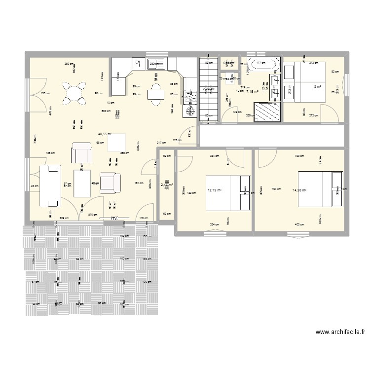 ST SYMPHORIEN Modif 5 avec terrasse. Plan de 0 pièce et 0 m2