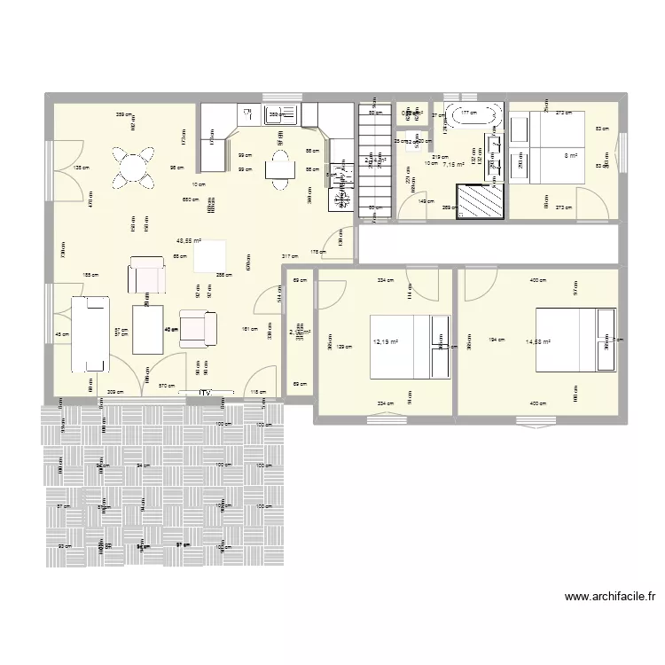 ST SYMPHORIEN Modif 5 avec terrasse. Plan de 