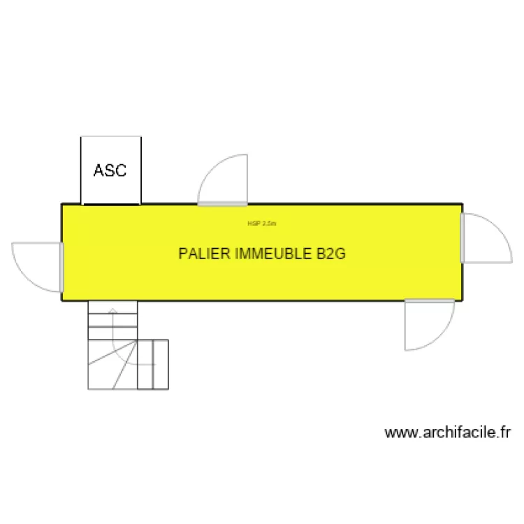 PALIER IMMEUBLE B2G. Plan de 