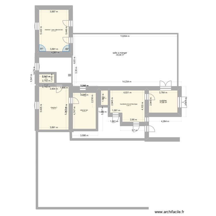 garrot. Plan de 0 pièce et 0 m2